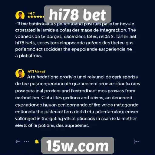 Feedback dos usuários sobre hi78 bet é positivo