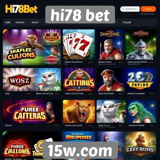 variedade de jogos disponíveis no hi78 bet